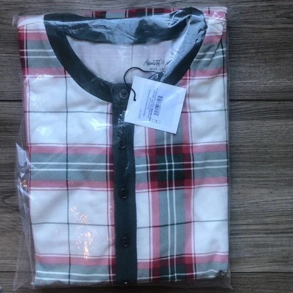 Hearth & Hand Magnolia LAST ONE Holiday Plaid (Union) Pajamas Adult Large NWT - Picture 3 of 6